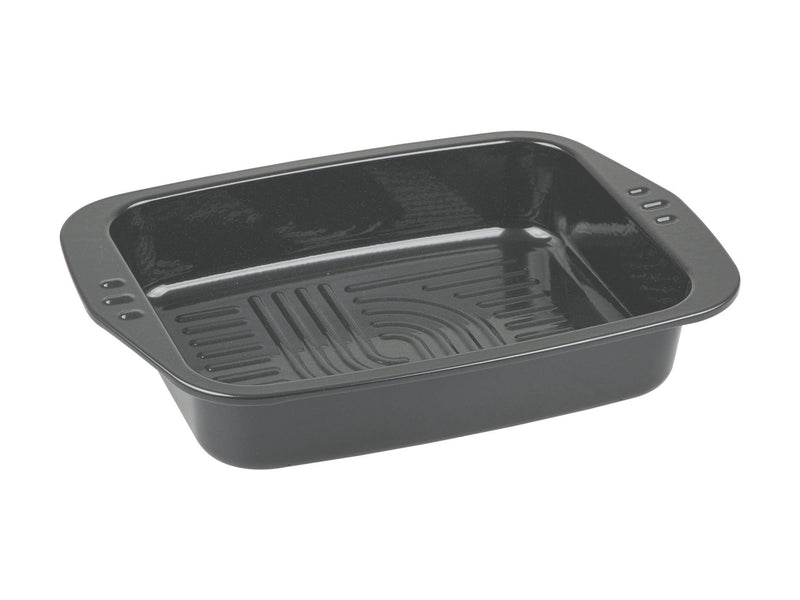 CHG Aroma-Bräter 39x28x7cm mit Deckel Emaille