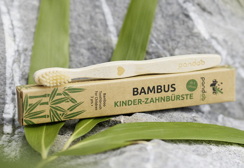 PANDOO Kinder-Zahnbürste 4er Pack