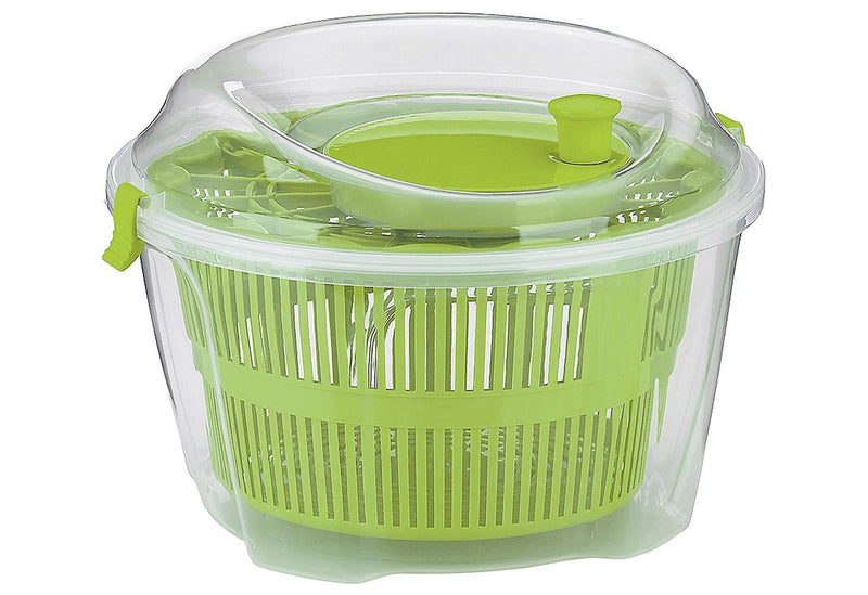 KELA Salatschleuder Mailin 4,4l Ø24,5cm H: 17,5cm transparent/grün