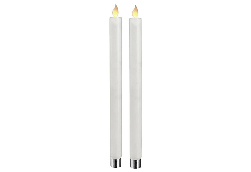 STAR TRADING 2 LED Leuchterkerzen Twinkle 30x5cm weiß