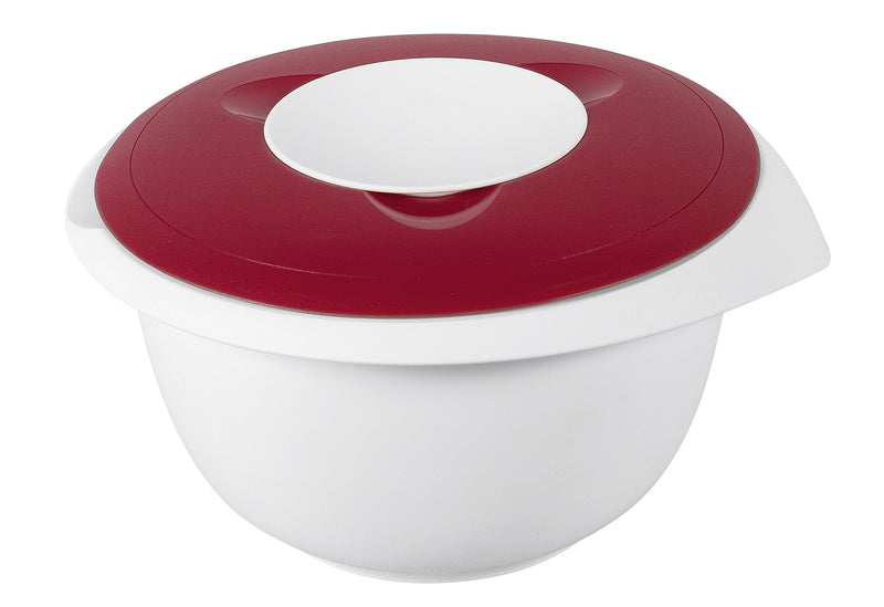 WESTMARK Rührschüssel mit Deckel Kunststoff 2,5 l rot