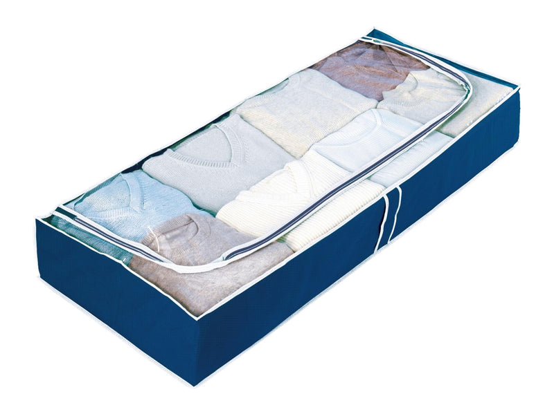 WENKO Unterbett-Kommode Air Vlies/Kunststoff 103x45x16cm blau