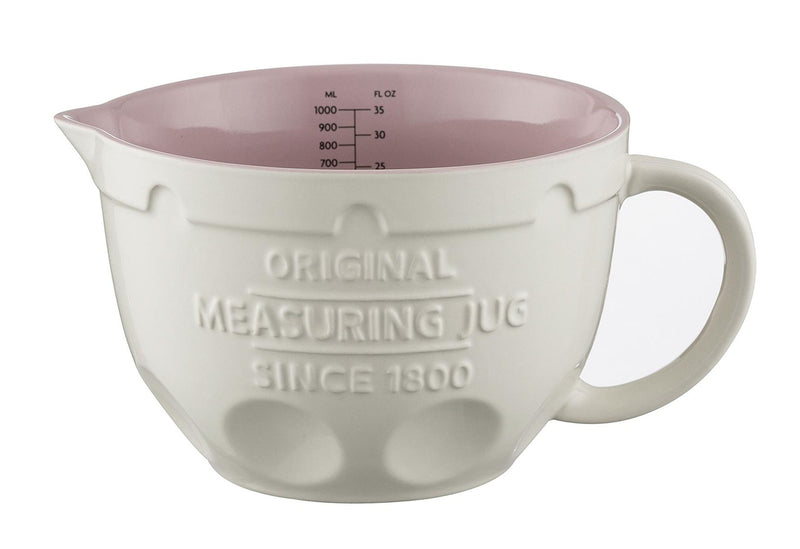Messkrug aus Steingut, 1 Liter