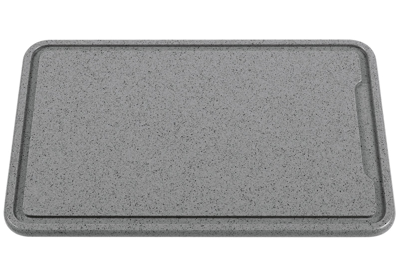 ZASSENHAUS Tranchierbrett Kunststoff mit Saftrinne 42x27cm anthrazit
