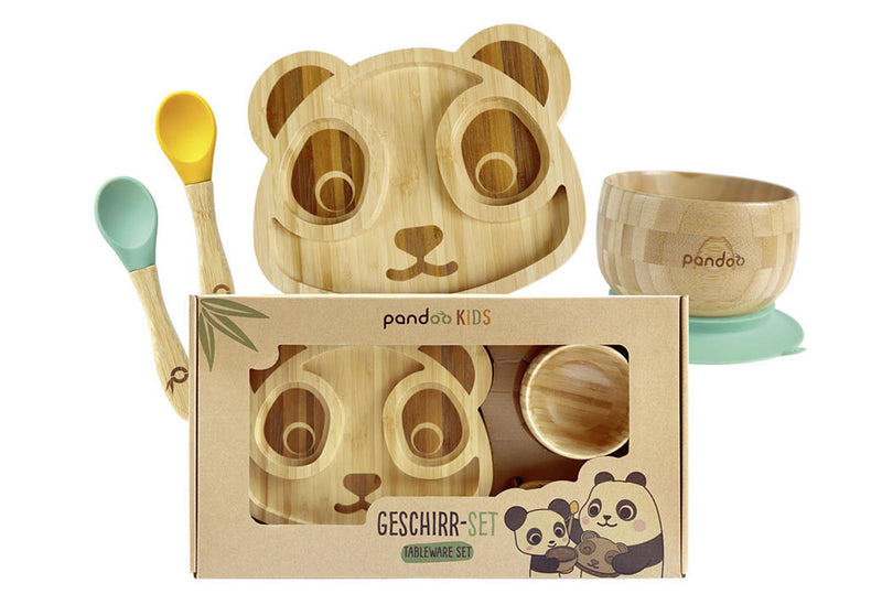 PANDOO Kindergeschirr Set 4 teilig