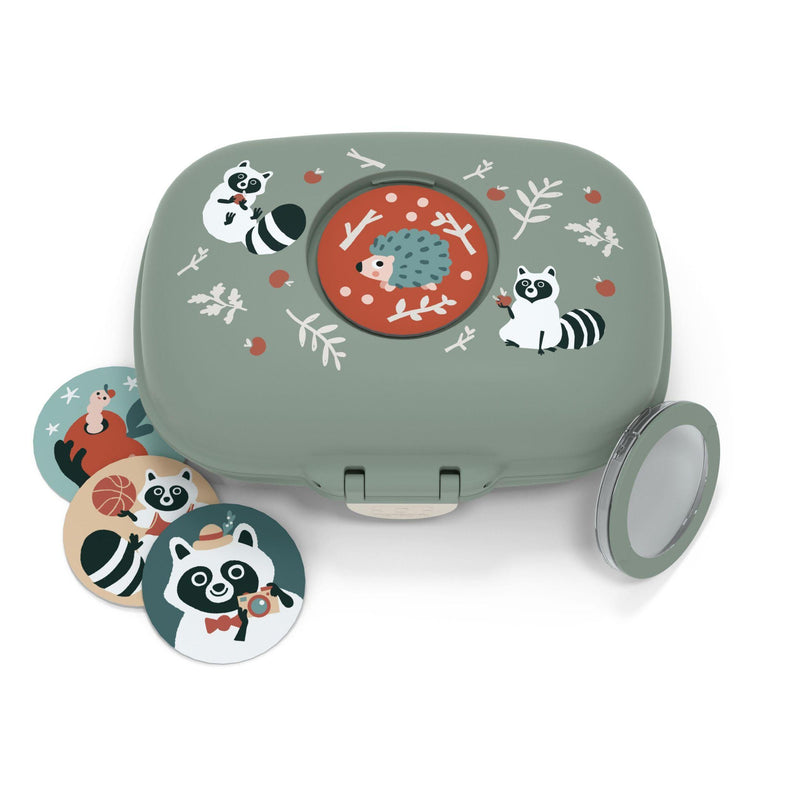 MONBENTO Brotdose Gram Raccoon 600ml grün