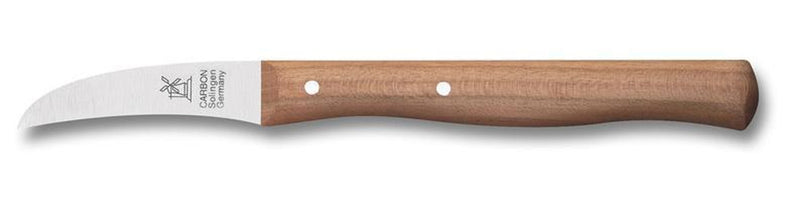WINDMÜHLEN Schälmesser Vogelschnabel rostfrei Kirschholz 59mm
