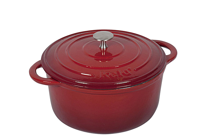 KELA Bräter Calido 4l 11,5cm Ø24cm rot/beige