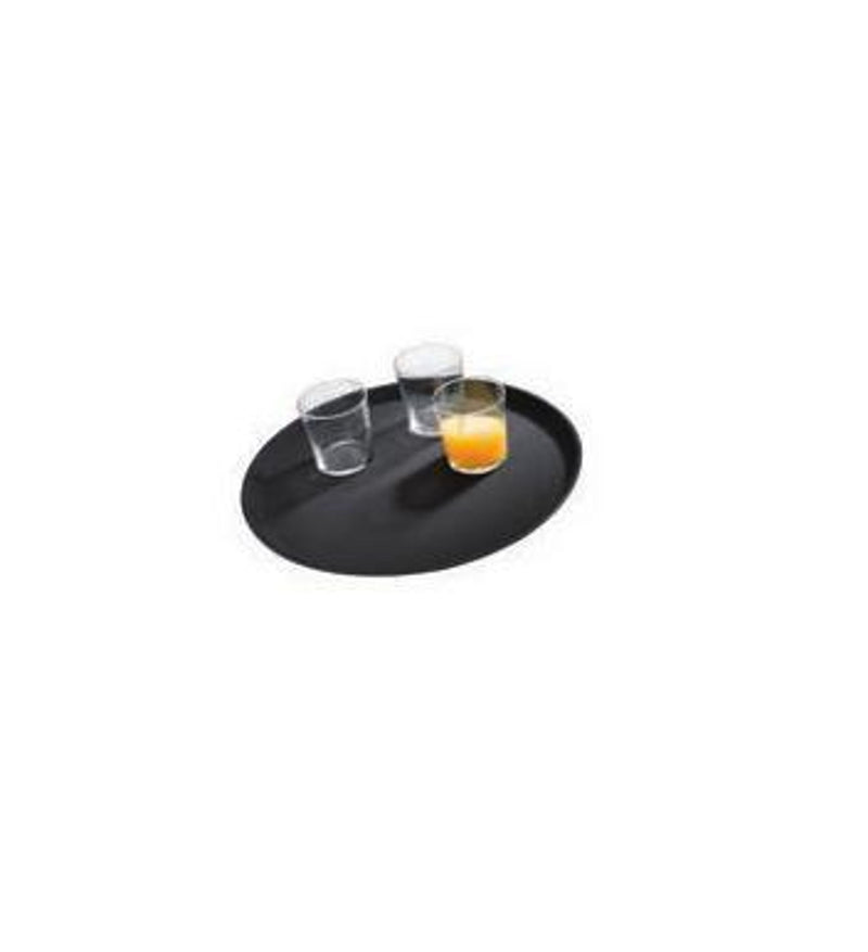 APS Serviertablett Gastro Fiberglas Ø35,5cm schwarz