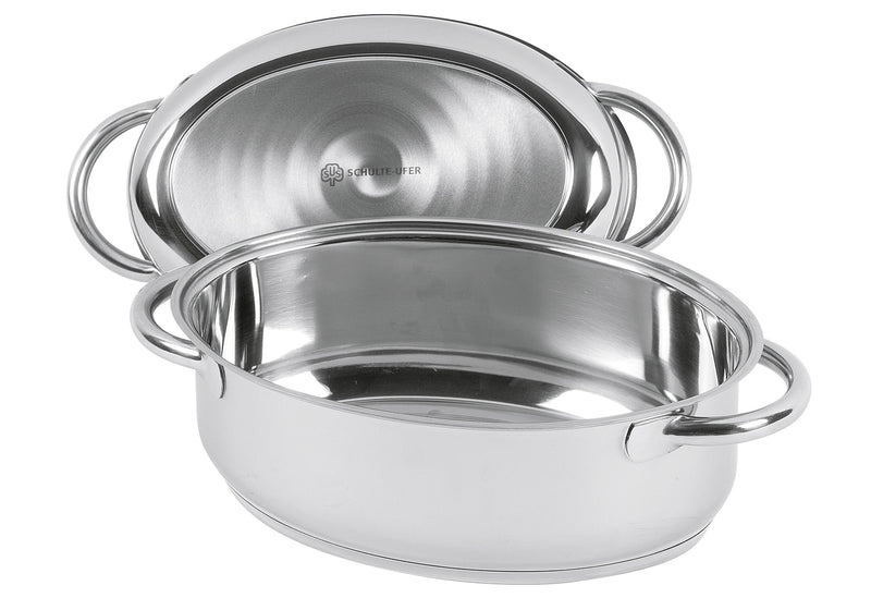 SCHULTE-UFER Multibräter oval 4,5 l Ø30cm Edelstahl