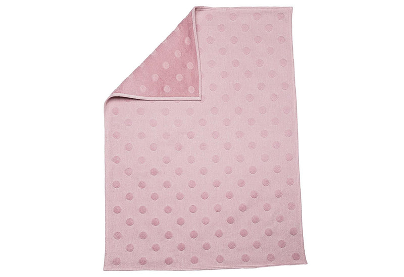 FUSSENEGGER Babydecke Riga Punkte 70x90cm rosa