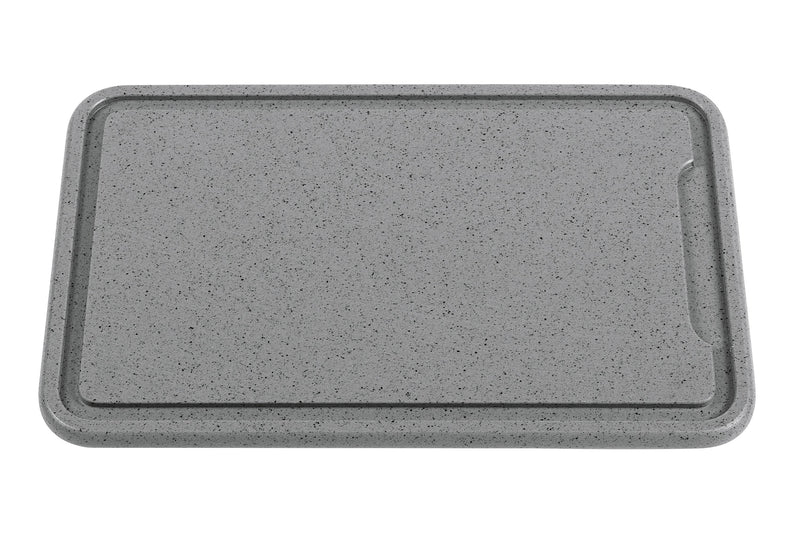 ZASSENHAUS Tranchierbrett Kunststoff mit Saftrinne 36x23cm anthrazit