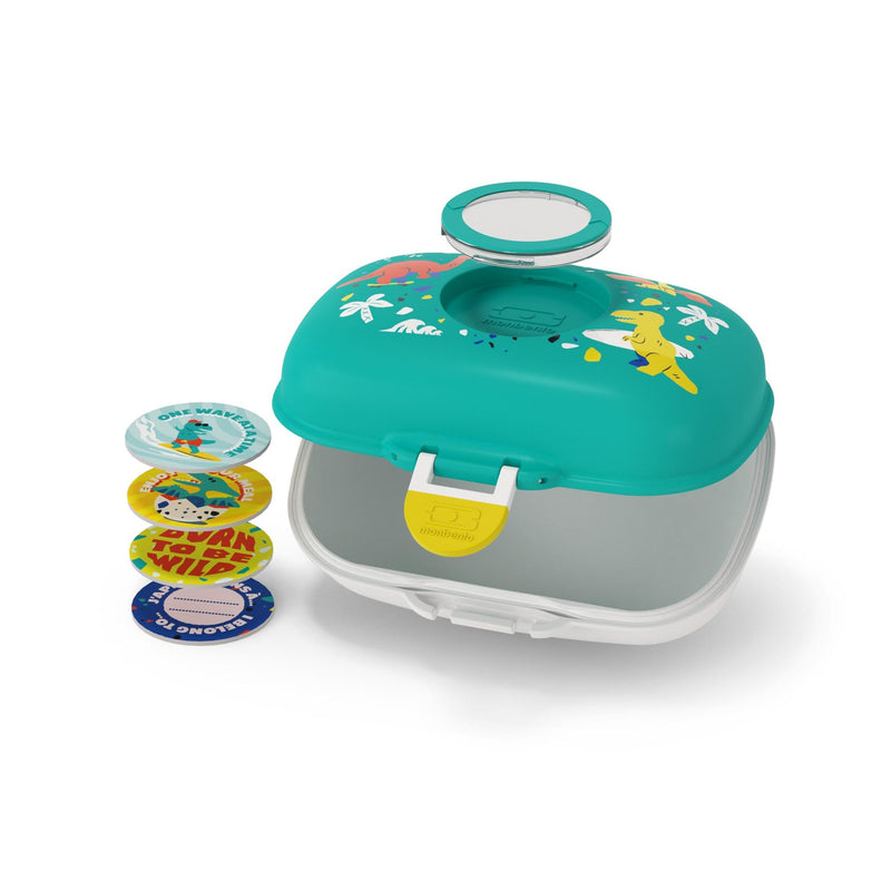 MONBENTO Brotdose Gram Graphic Dino 600ml türkis