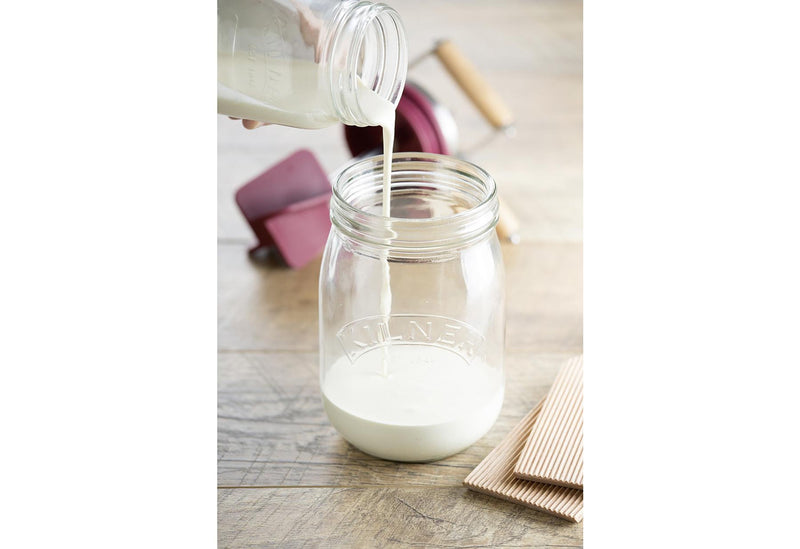 Butterfass mit Drehkurbel, 1 Liter