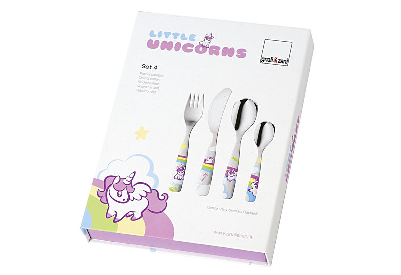 Kleine Einhörner - Kinderbesteck Set, 4-teilig