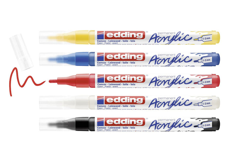 EDDING Acrylmarker 5300 basic fein 5er-Set