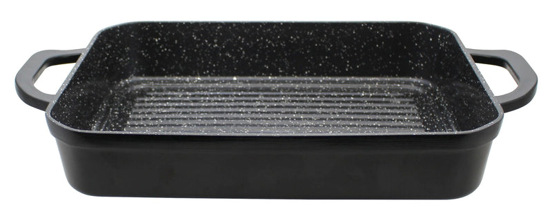 ELO Rechteckbräter Belugo  41x26x6,2cm mit Grillboden Aluguss