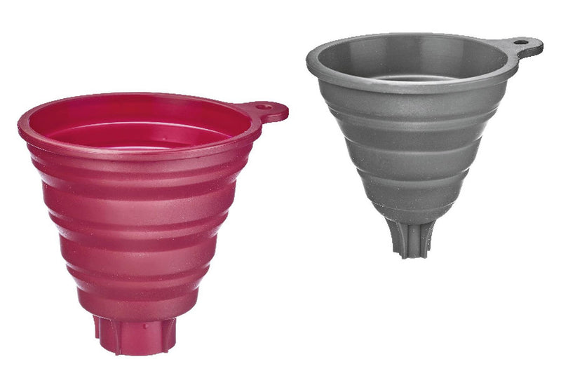 WESTMARK Trichter-Set Silikon 2teilig rot + grau