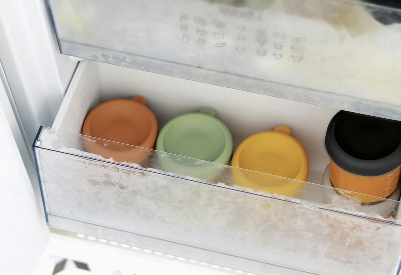 BEABA Portionsbehälter aus Glas 250ml sunrise color mix 6er Set