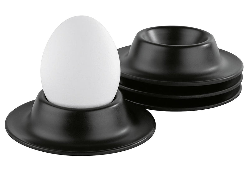 APS Eierbecher Melamin Ø8,5cm 4er Set schwarz matt