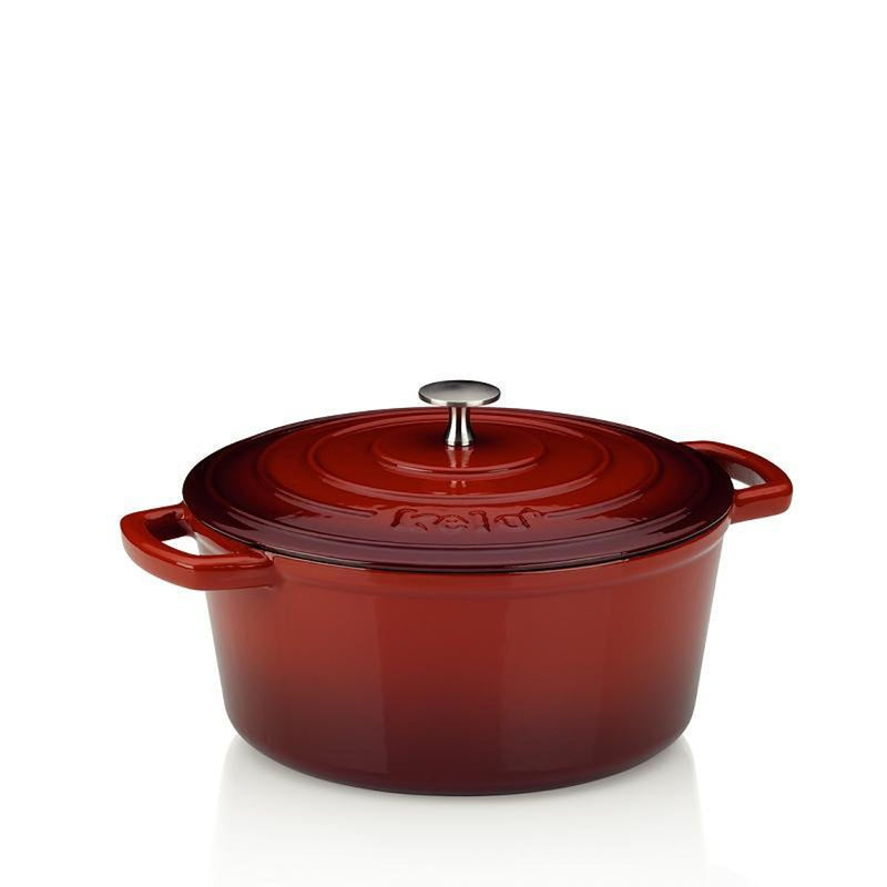 KELA Bräter Calido 5l 12cm Ø26cm rot/beige
