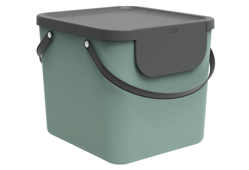 ROTHO Abfallbehälter Albula 40l 39,8x35,8x33,9cm mistletoe green