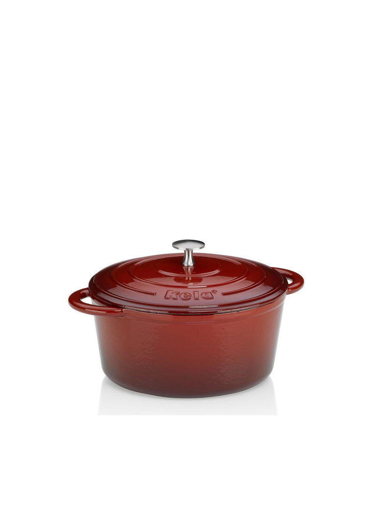KELA Bräter Calido 4l 11,5cm Ø24cm rot/beige