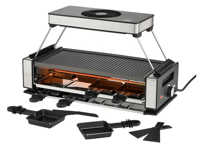 UNOLD Raclette 48785 Smokeless für 8 Personen Aluplatte