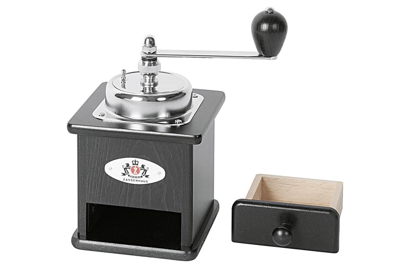 ZASSENHAUS Kaffeemühle Brasilia schwarz 12x12,5x20cm