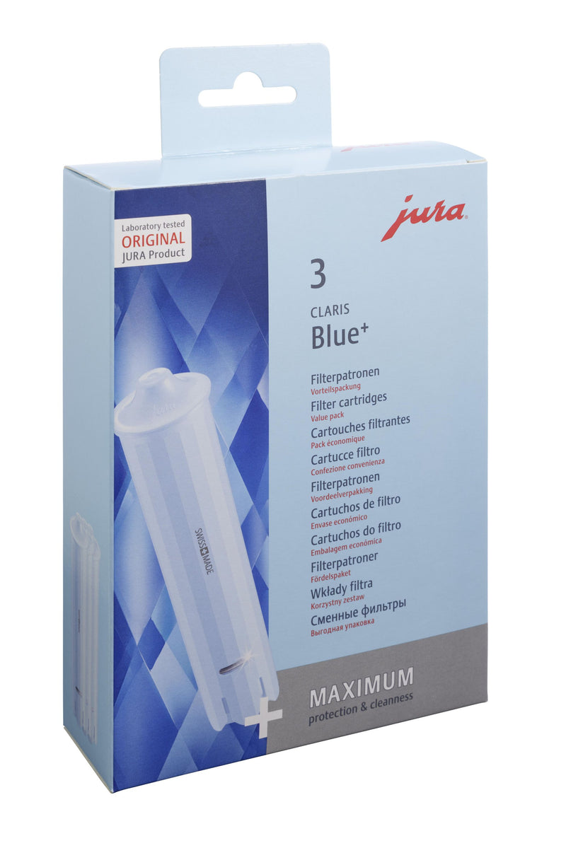 JURA Filterpatrone/Filterkartusche/Wasserfilter Claris Blue + 3er-Set