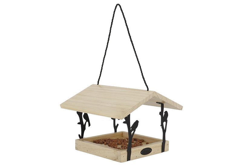 ESSCHERT Vogelfutterhaus Zilpzalp zum Hängen 24,5x24,5x18,3cm