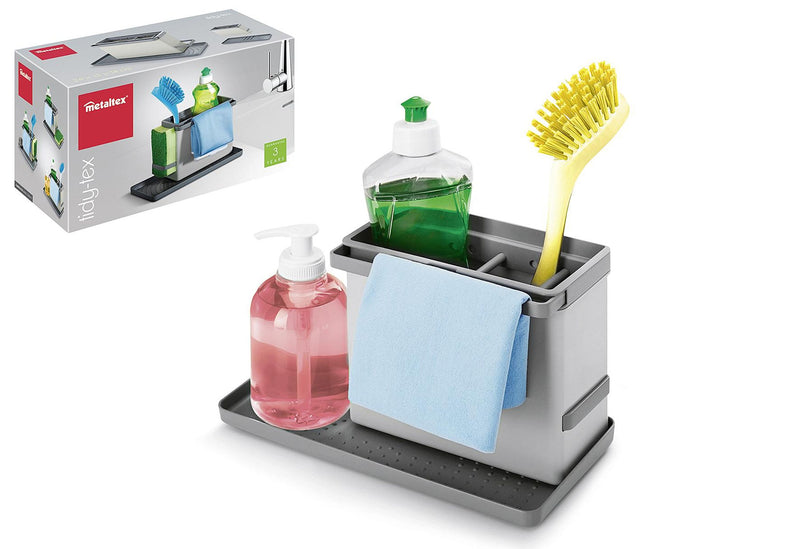 METALTEX Spülbecken-Organizer 24x13x14cm anthrazit
