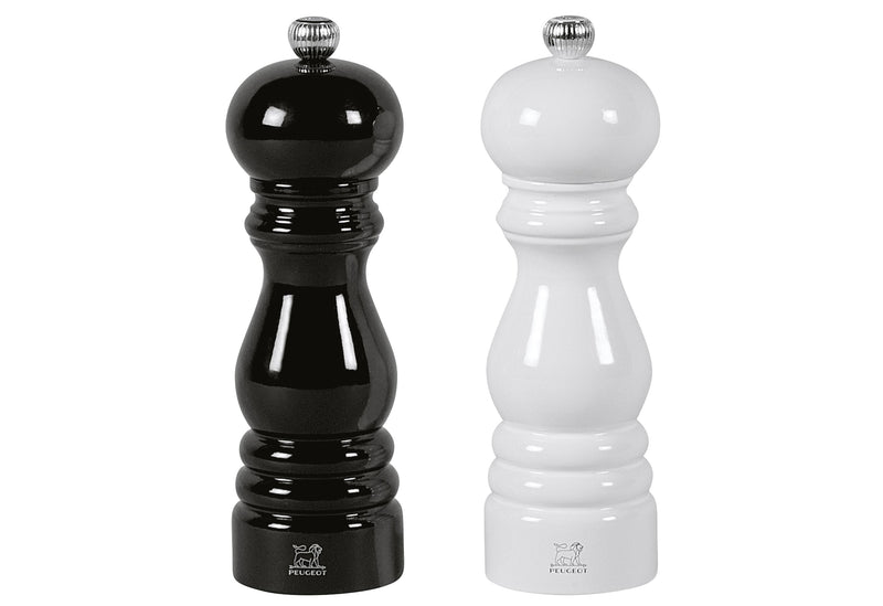 PEUGEOT Pfeffer- und Salzmühlenset Paris Duo schwarz/weiß 18cm