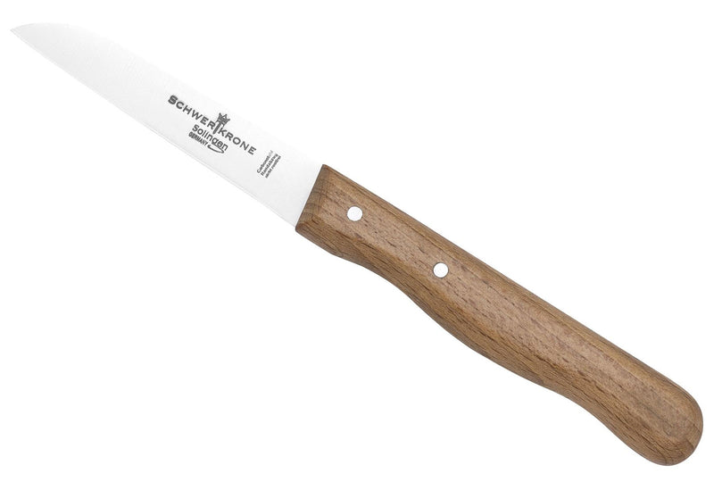 SCHWERTKRONE Gemüsemesser Buchenholz gerade 7,5cm Carbon