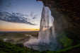 Fototapete Abendstimmung am Wasserfall