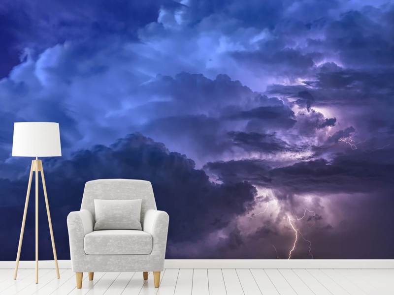 Wall Mural Lightning in the sky