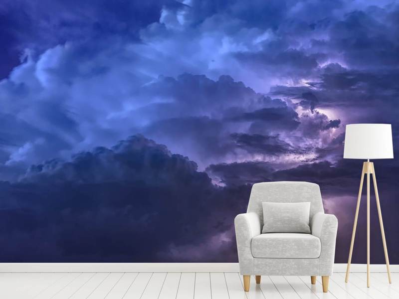 Wall Mural Lightning in the sky