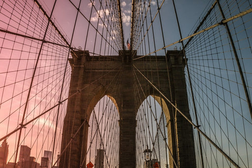 Fototapete Brooklyn Bridge Close up