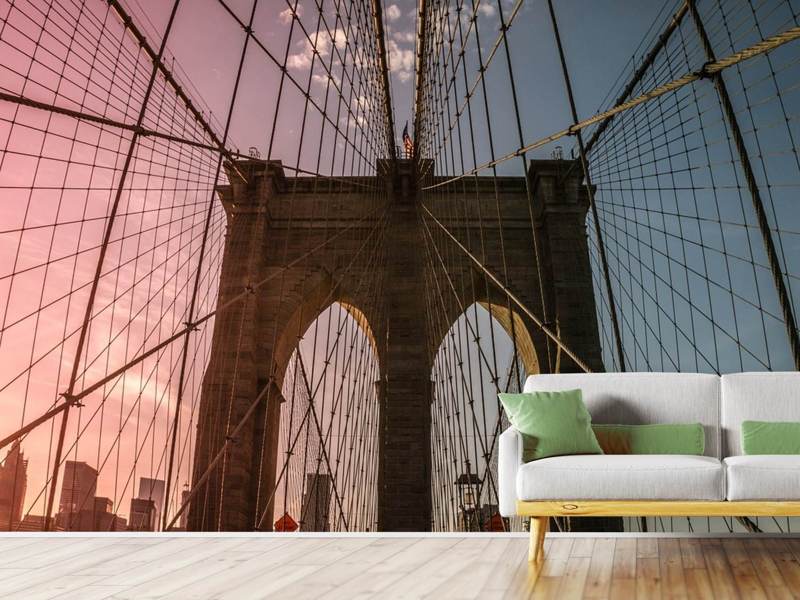 Papier peint Pont de Brooklyn Gros plan