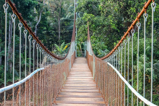 Fototapete Brücke für Mutige