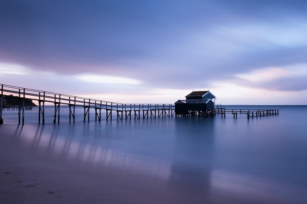 Fototapete Ein Haus am Wasser