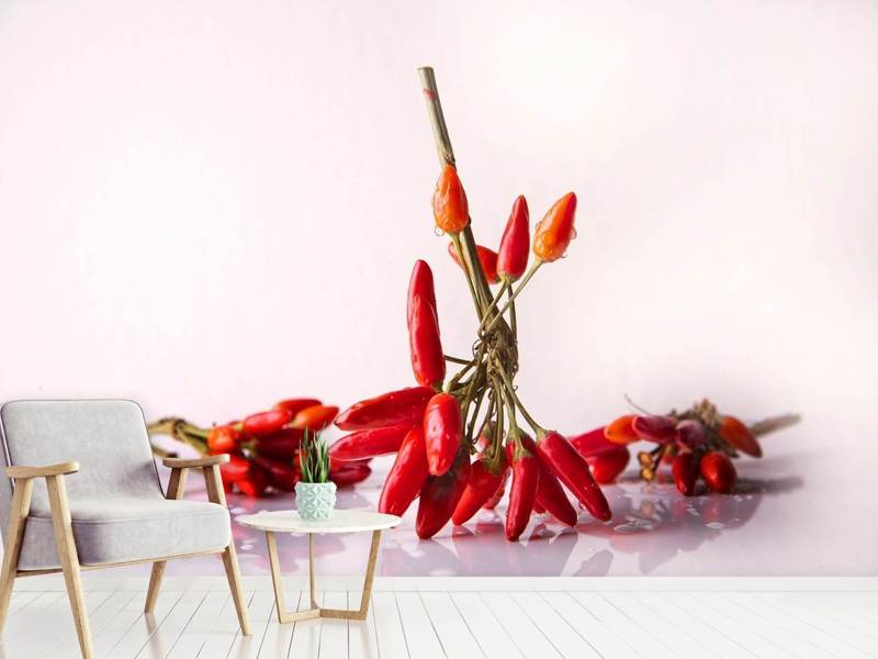 Wall Mural A bouquet of chili