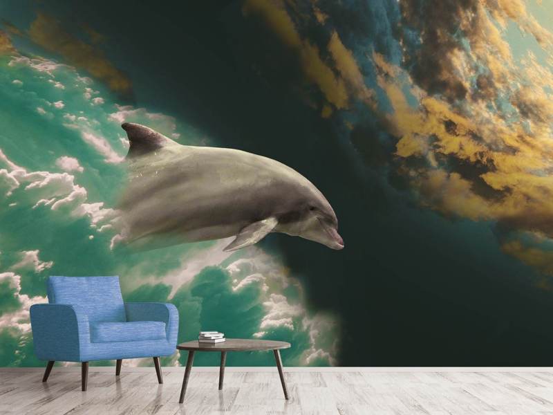 Photo wallpaper fascination dolphin