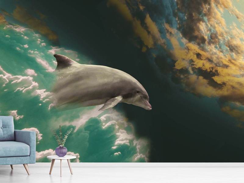 Photo wallpaper fascination dolphin