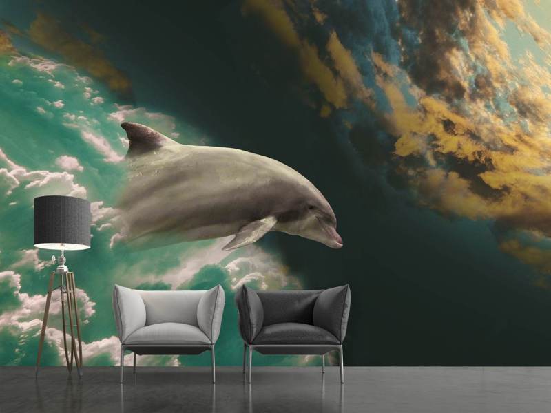 Photo wallpaper fascination dolphin