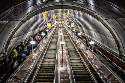 Fototapete in der Metro