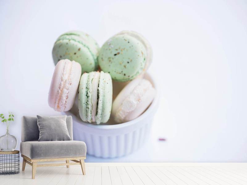 Poster XXL Macarons au pastel