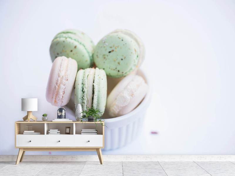 Poster XXL Macarons au pastel