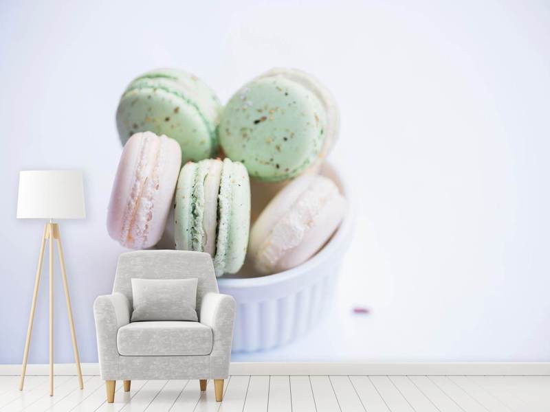 Poster XXL Macarons au pastel