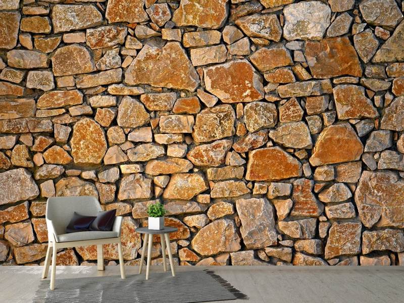 Wall Mural Nature stone wall